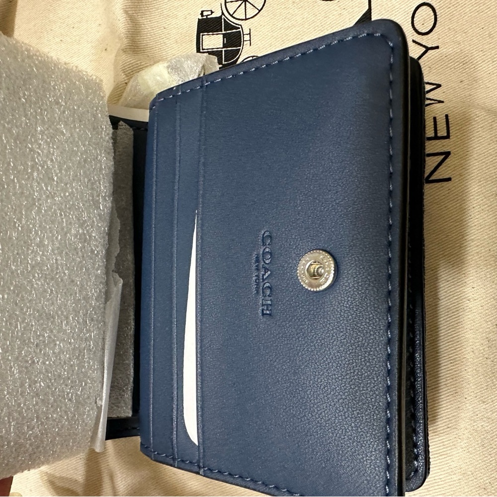 Coach Denim Snap Wallet - Picture 9 of 14
